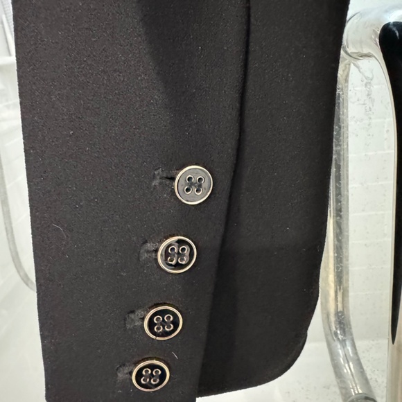 Dennis Basso Luxe Crepe Notched Collar Blazer - Picture 3 of 4